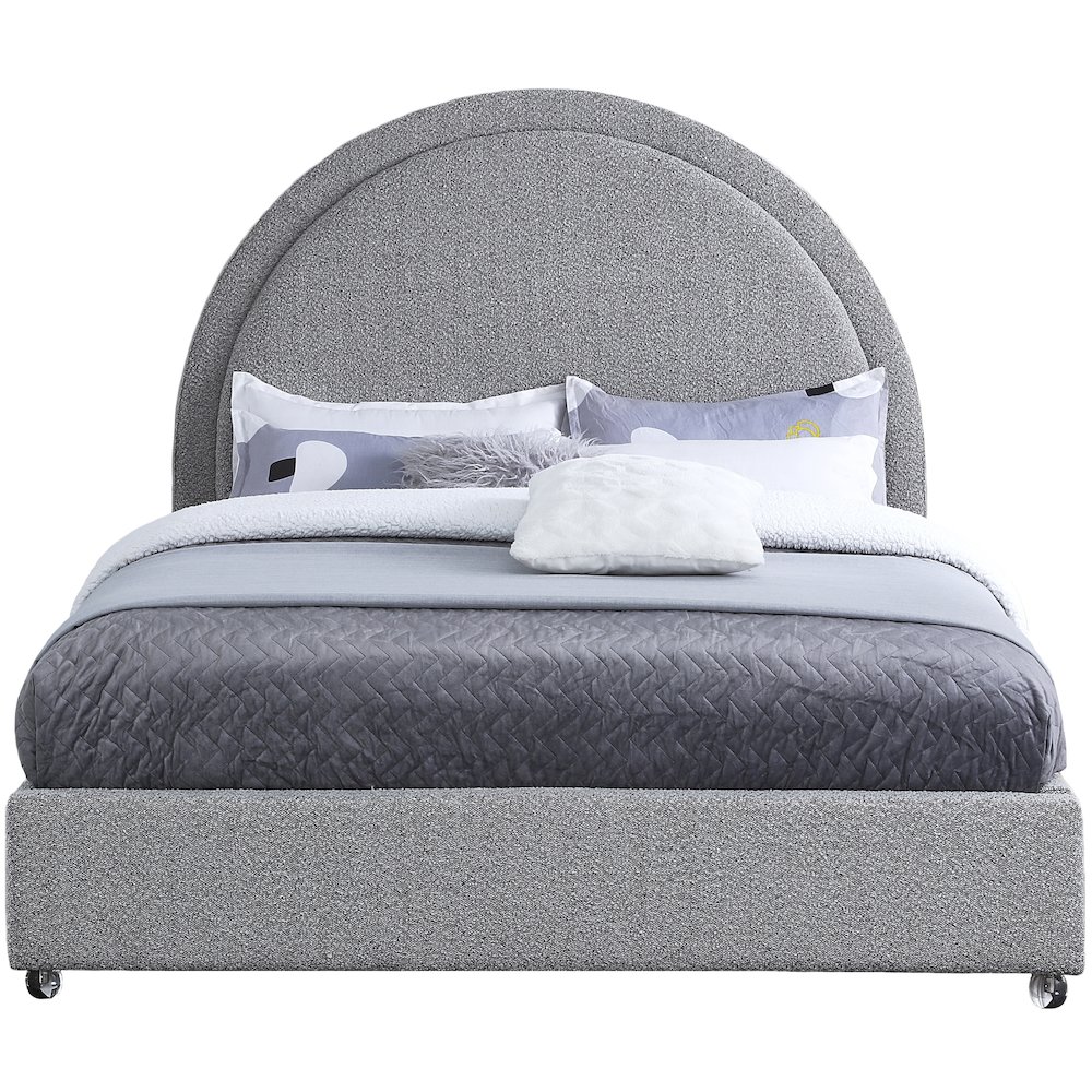 Milo Grey Fabric Full Bed. Picture 2