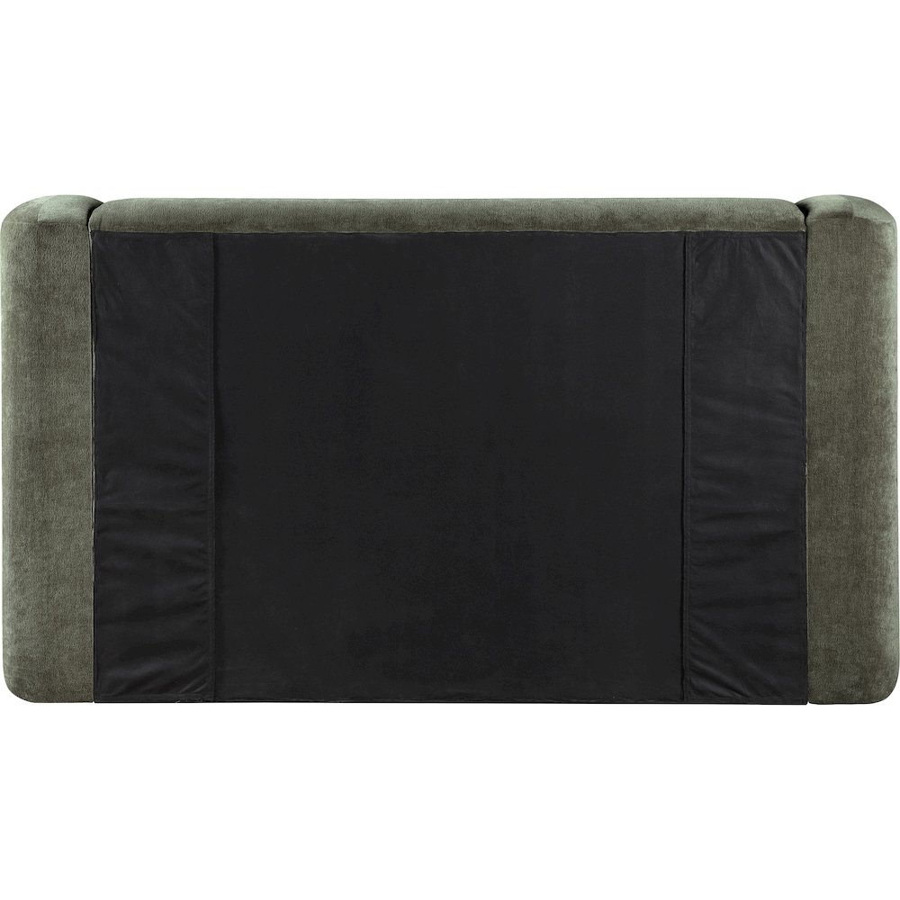 Modena Green Chenille Fabric Upholstered Full Bed. Picture 3
