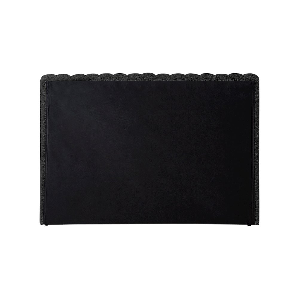 Nash Black Boucle Fabric Twin Bed. Picture 5