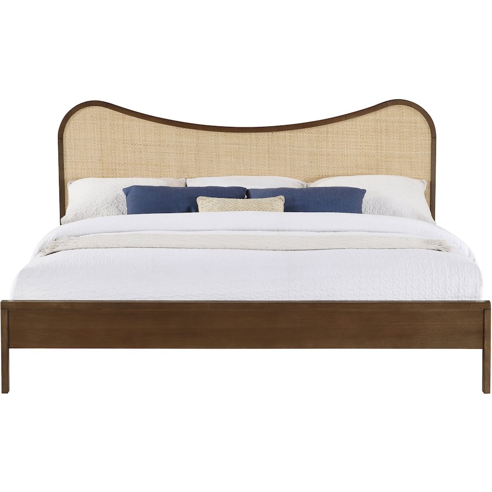 Windsor Brown Solid Wood King Bed (3 Boxes). Picture 2