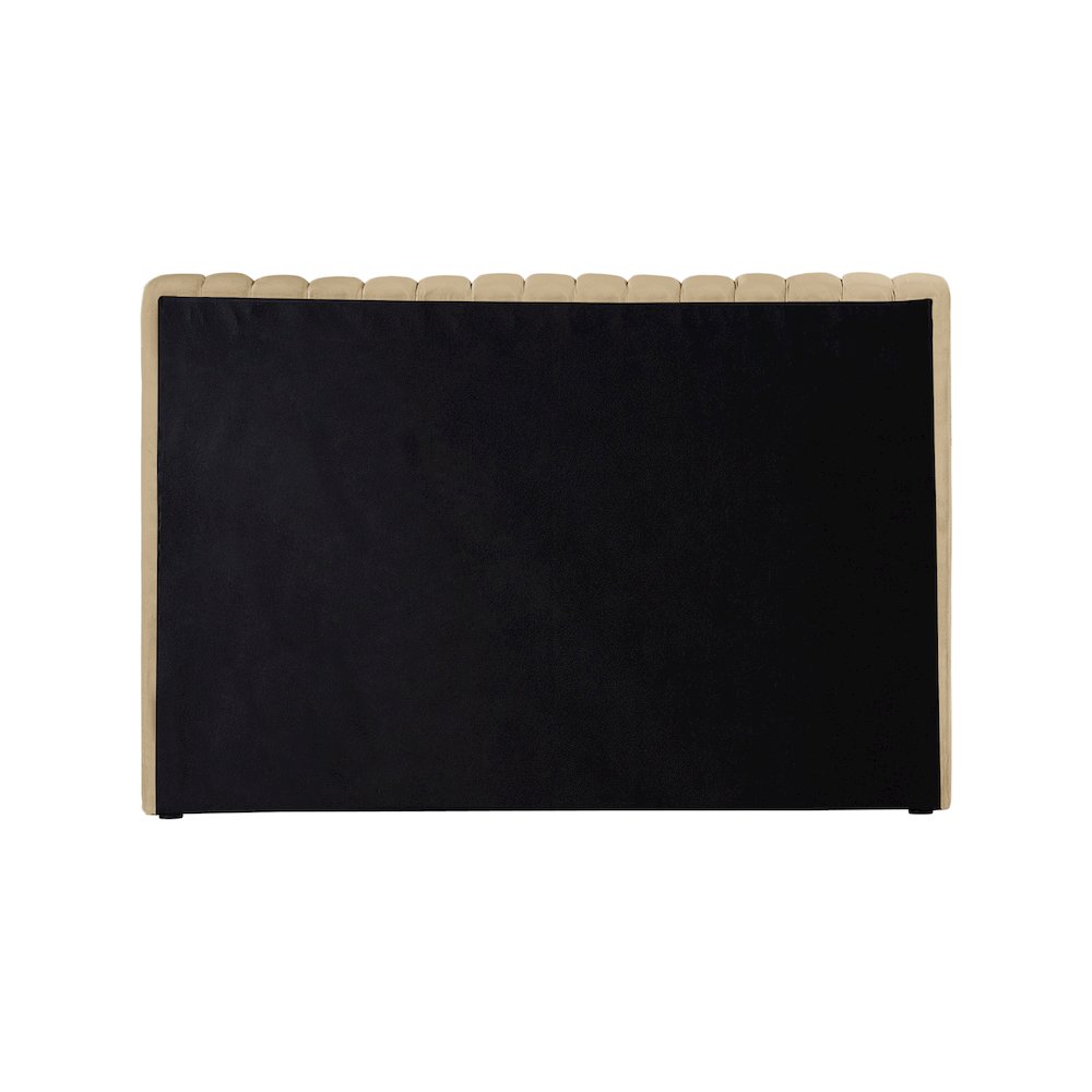 Nico Camel Velvet Twin Bed. Picture 5