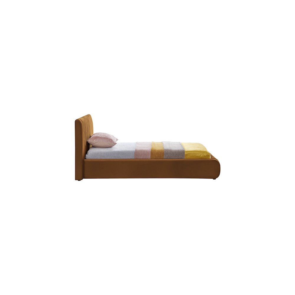 Nico Saddle Velvet Twin Bed. Picture 4