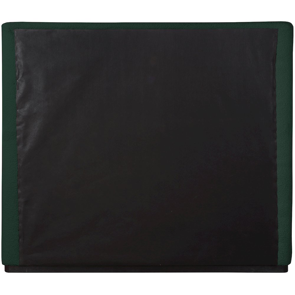Oliver Green Boucle Fabric Queen Bed. Picture 5
