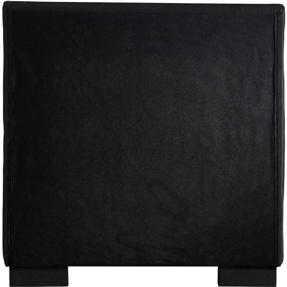 Paxton Black Chenille Fabric Twin Bed. Picture 5