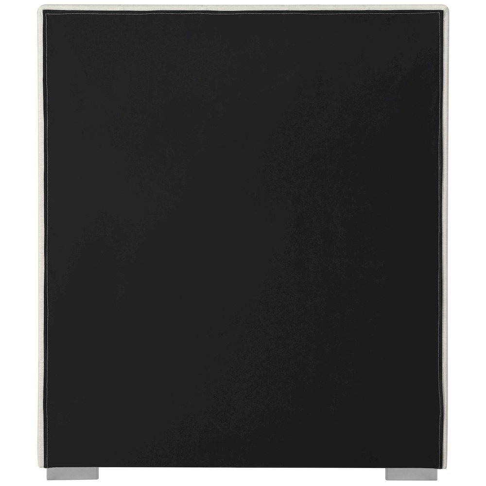 Pierce Beige Linen Textured Fabric Twin Bed. Picture 11