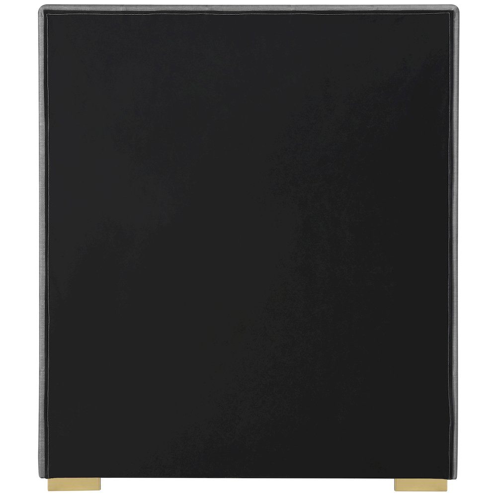 Pierce Grey Linen Textured Fabric Twin Bed. Picture 10