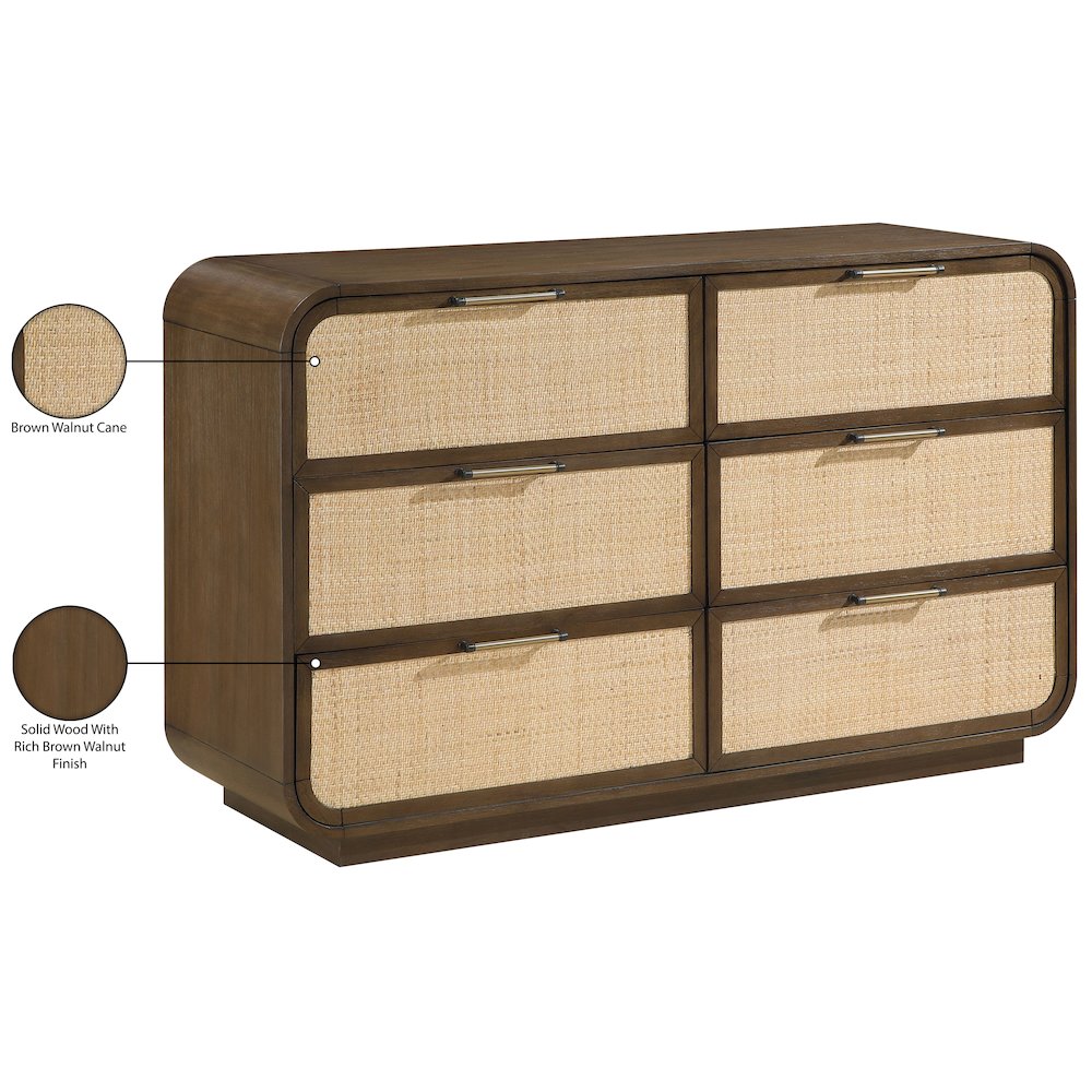 Windsor Brown Solid Wood Dresser. Picture 7