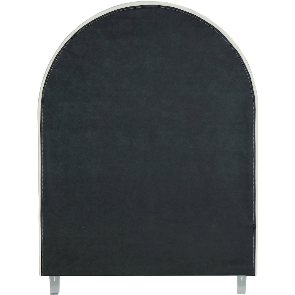 Rainbow Cream Velvet Twin Bed. Picture 6