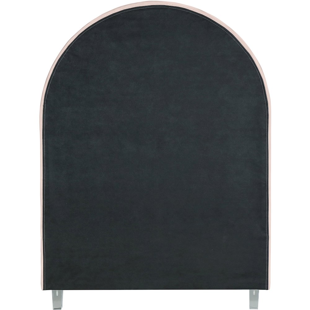 Rainbow Pink Velvet Twin Bed. Picture 6