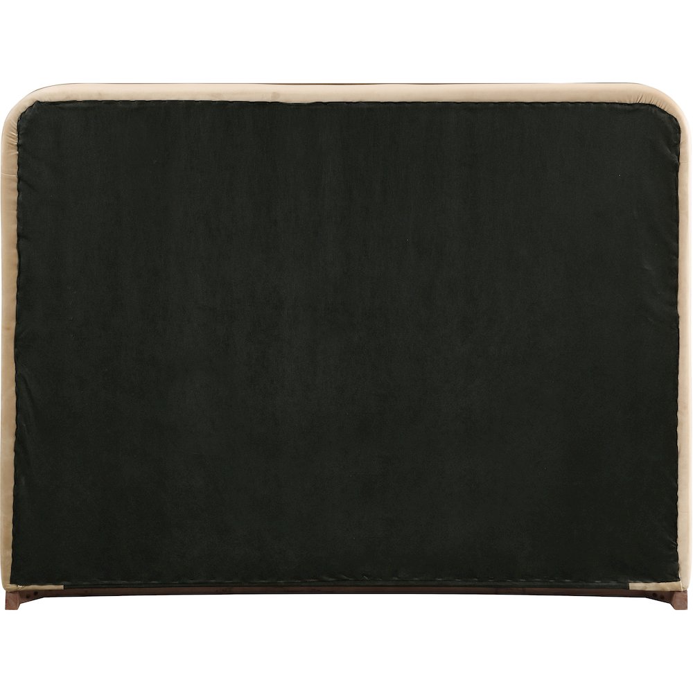 Rava Beige / Brown Velvet Upholstered King Bed. Picture 8