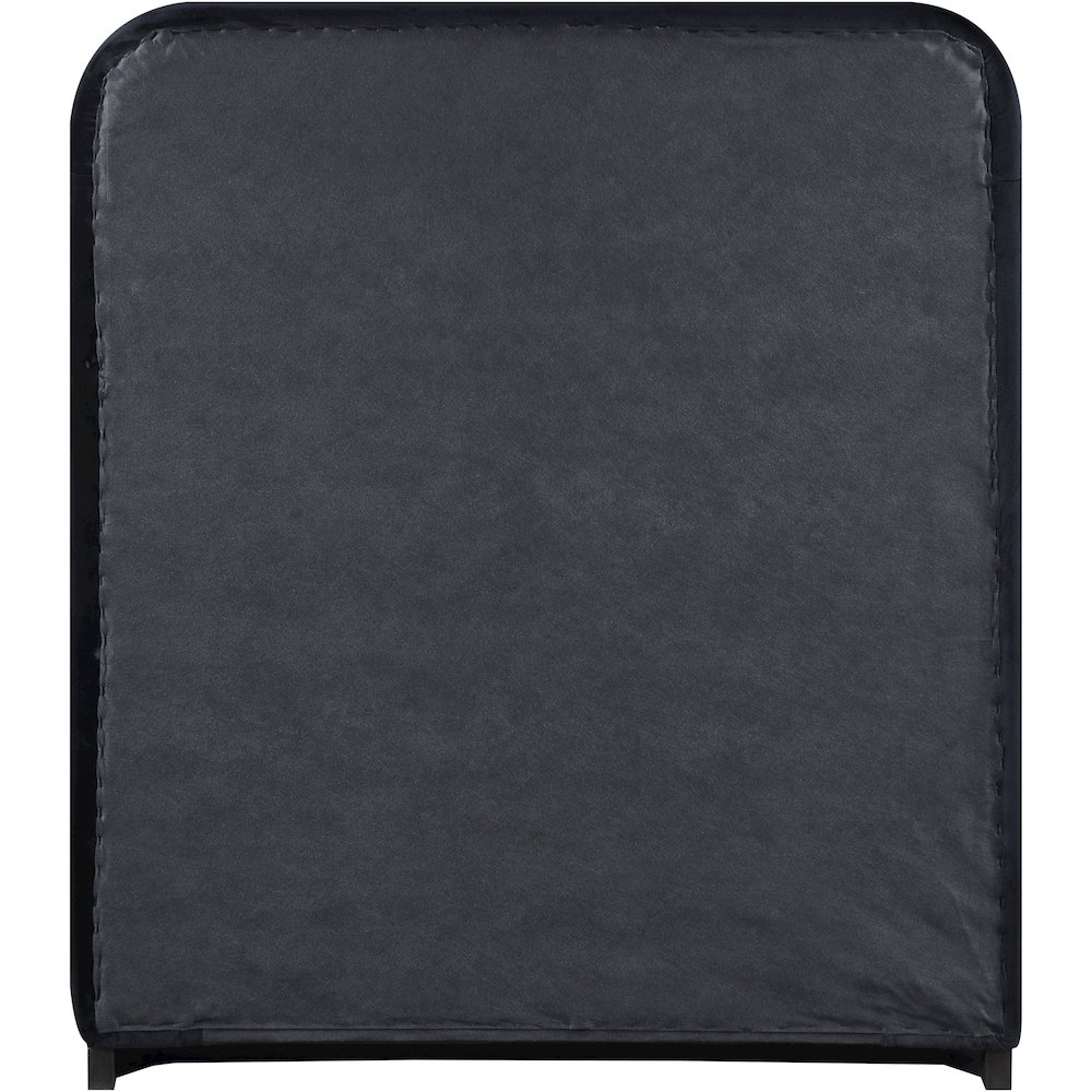 Rava Black / Taupe Velvet Upholstered Twin Bed. Picture 8