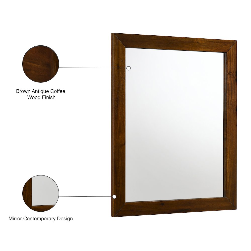 Reed Antique Coffee Mirror. Picture 6