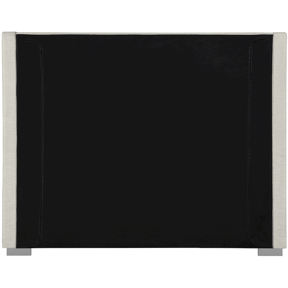 Royce Beige Linen Textured Fabric Queen Bed. Picture 11