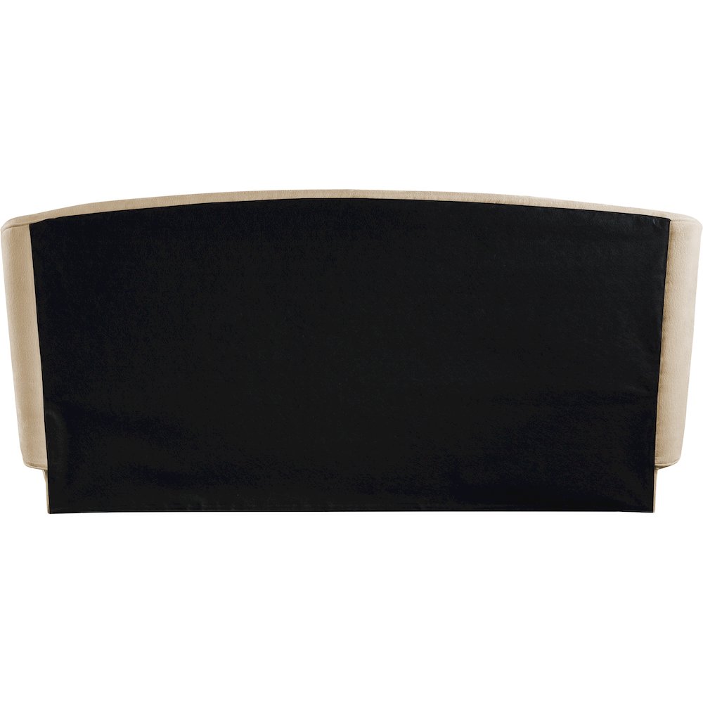 Sandro Beige Chenille Fabric Upholstered Queen Bed. Picture 7