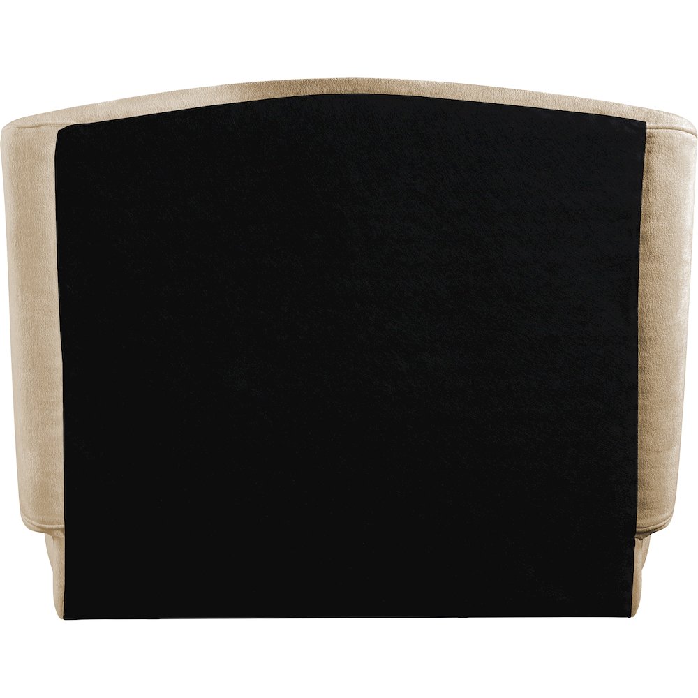Sandro Beige Chenille Fabric Upholstered Twin Bed. Picture 7