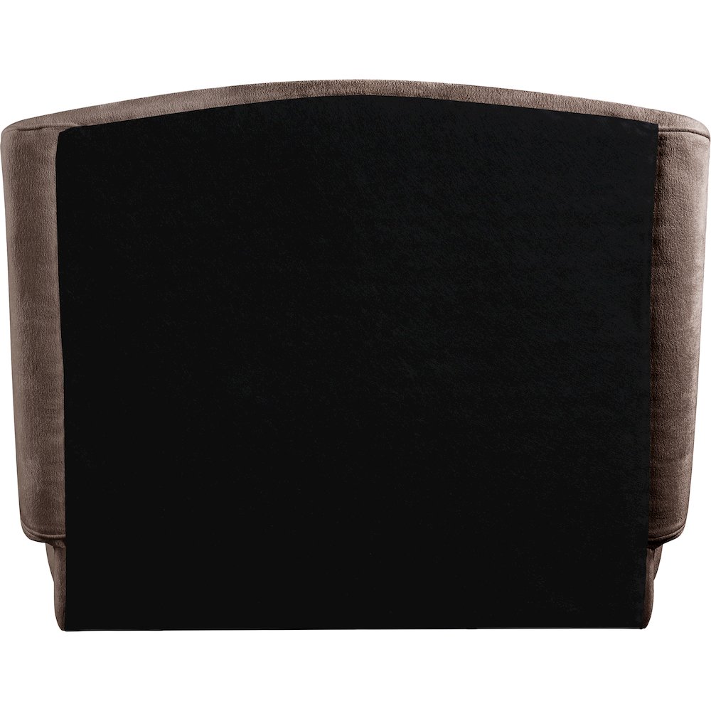 Sandro Brown Chenille Fabric Upholstered Twin Bed. Picture 7