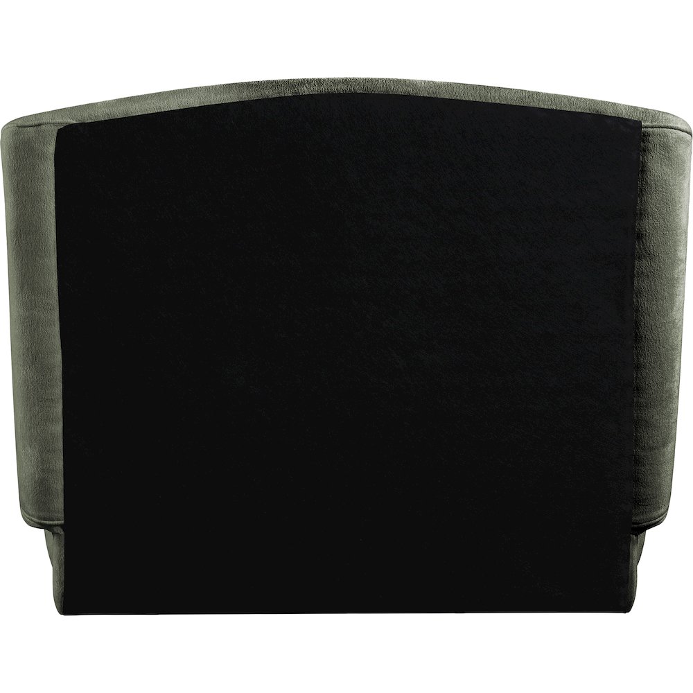 Sandro Green Chenille Fabric Upholstered Twin Bed. Picture 7