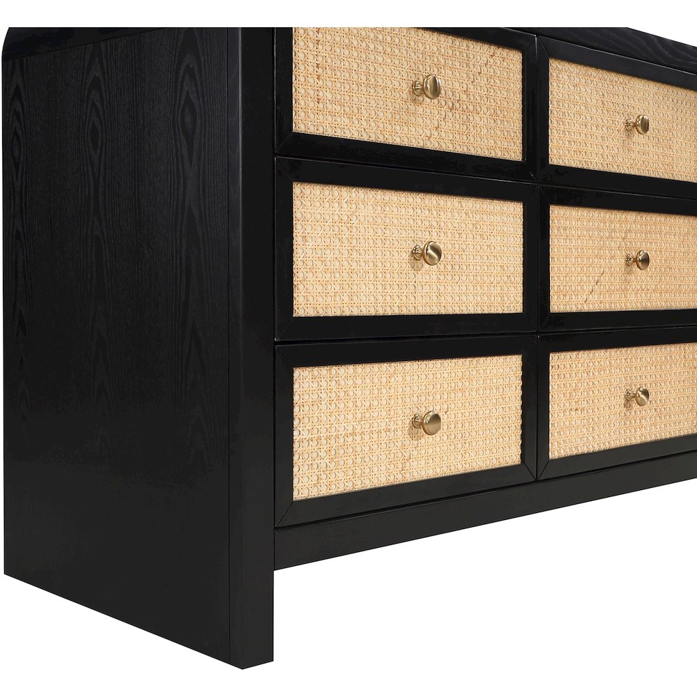 Siena Black Dresser. Picture 9