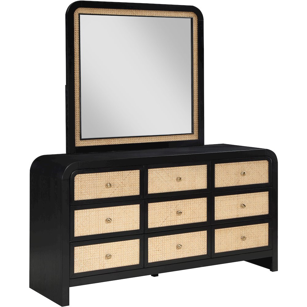 Siena Black Dresser. Picture 4