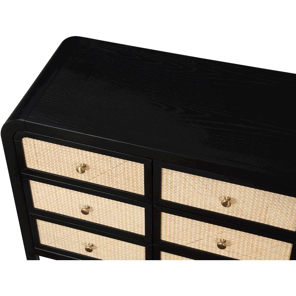 Siena Black Dresser. Picture 8