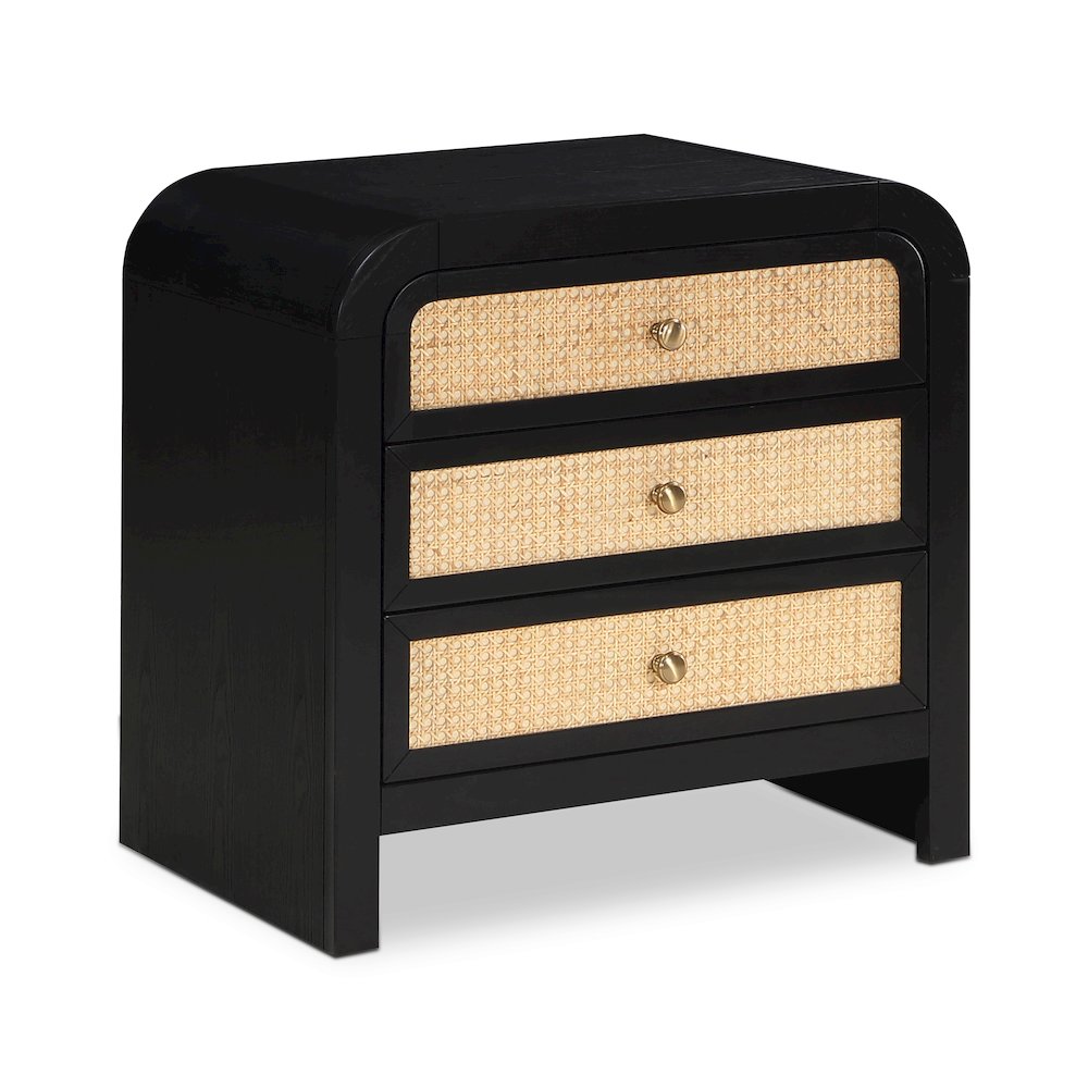 Siena Black Night Stand. Picture 1