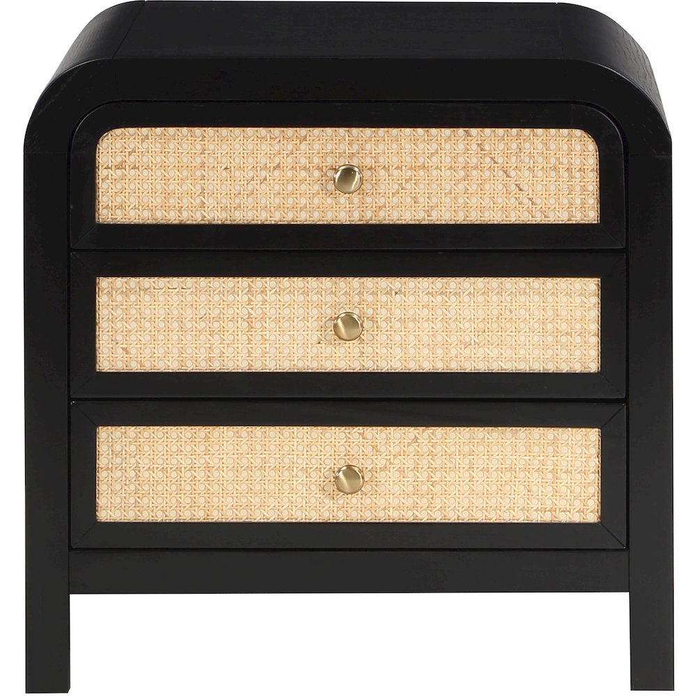 Siena Black Night Stand. Picture 2