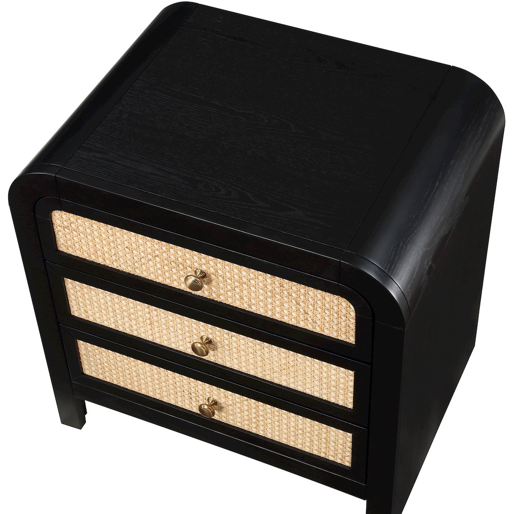 Siena Black Night Stand. Picture 6