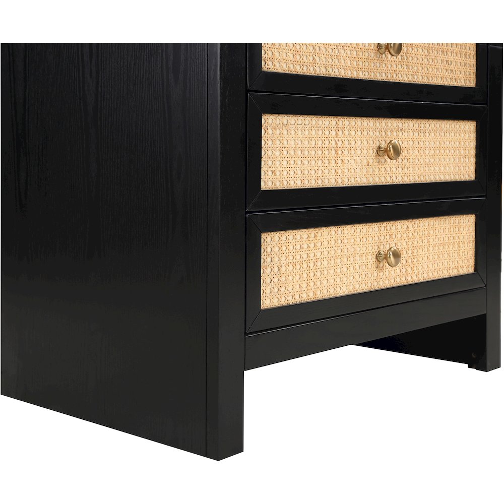 Siena Black Night Stand. Picture 7