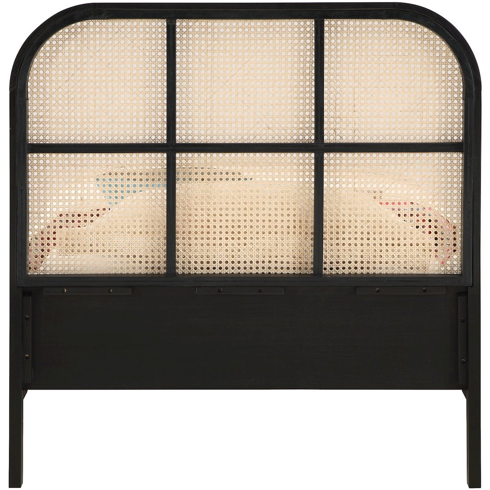 Siena Black Ash Wood Twin Bed. Picture 4