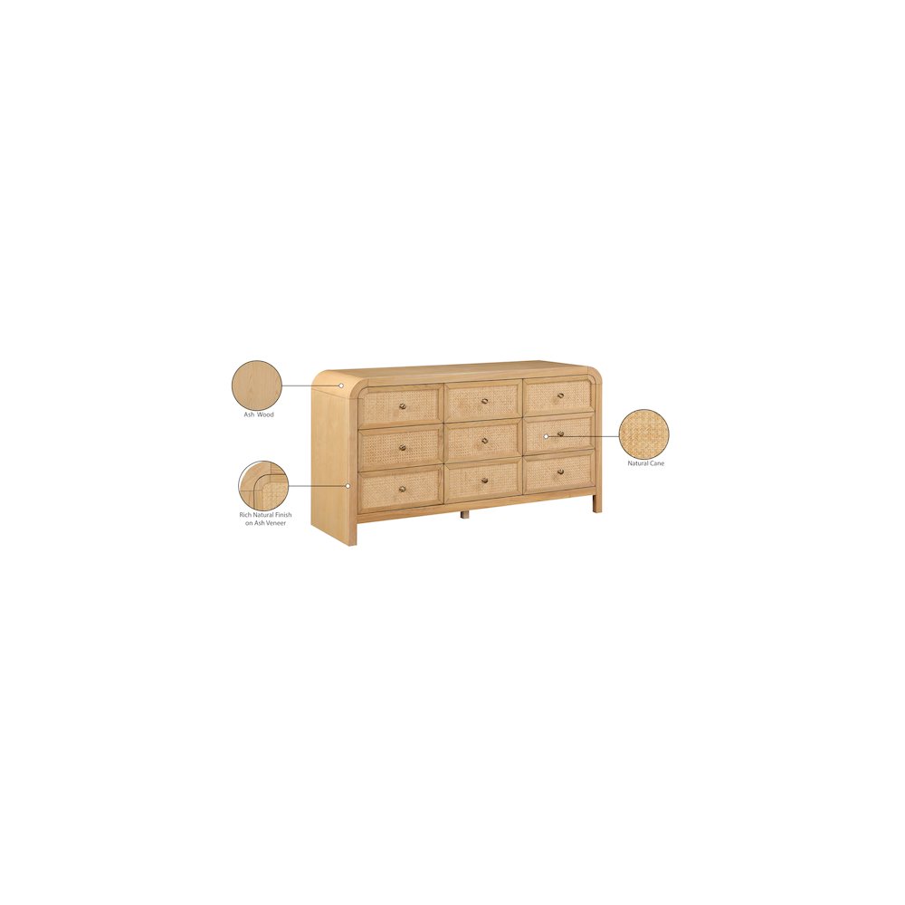 Siena Natural Dresser. Picture 11