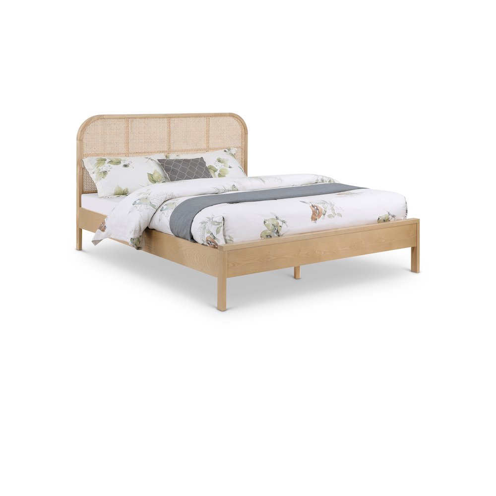 Siena Natural Ash Wood Full Bed. Picture 1
