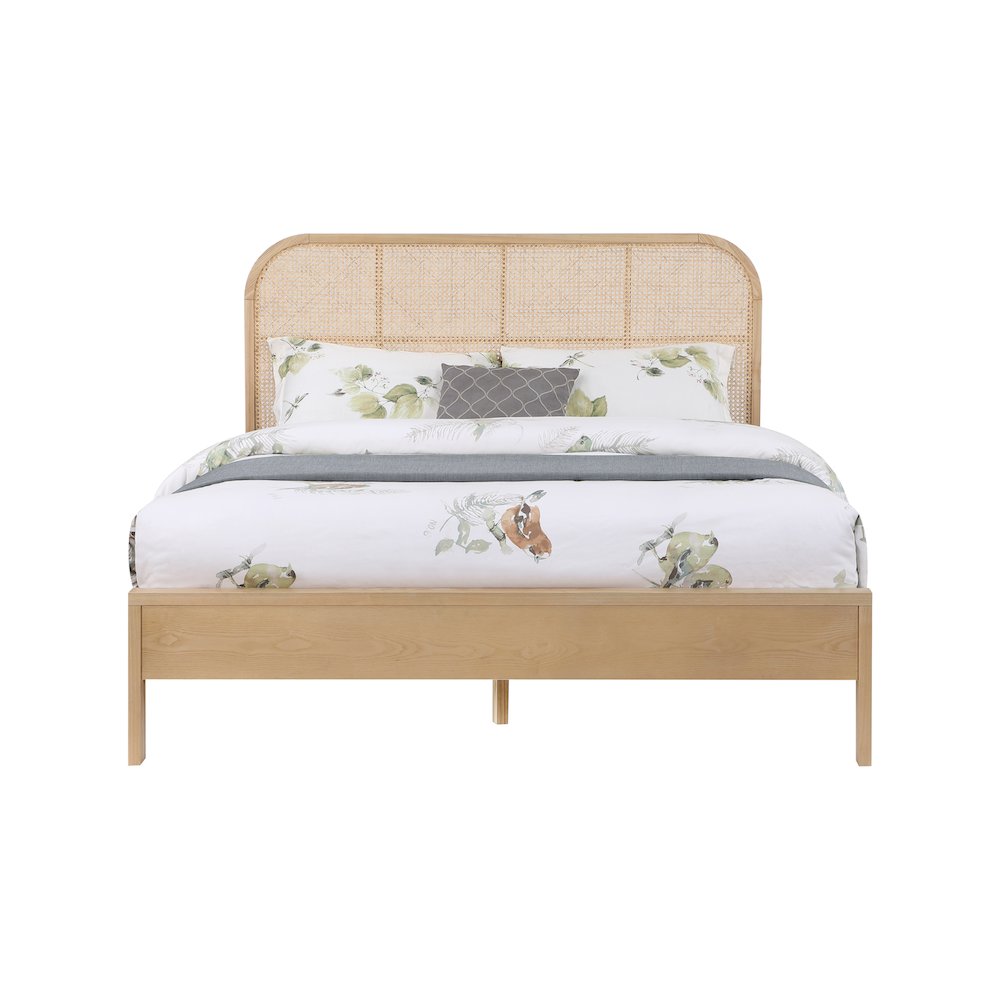 Siena Natural Ash Wood King Bed. Picture 2