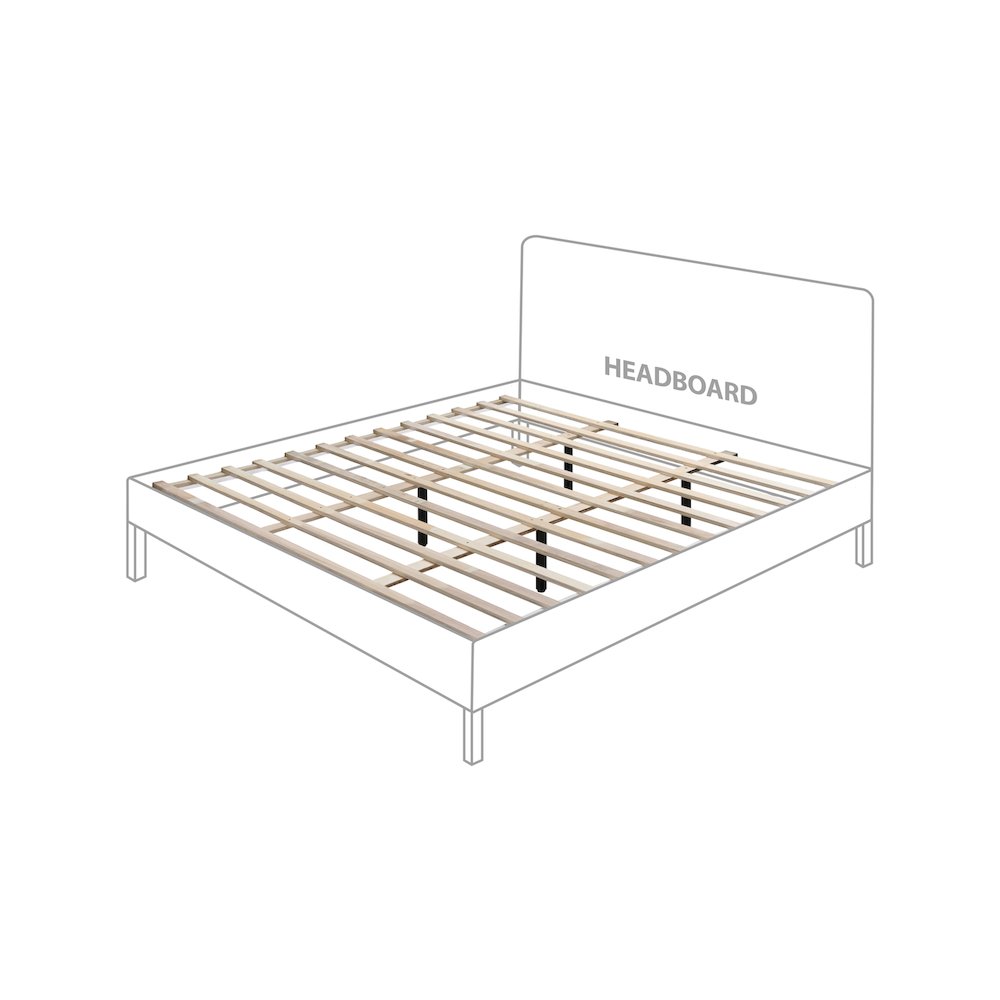 Siena Natural Ash Wood King Bed. Picture 6