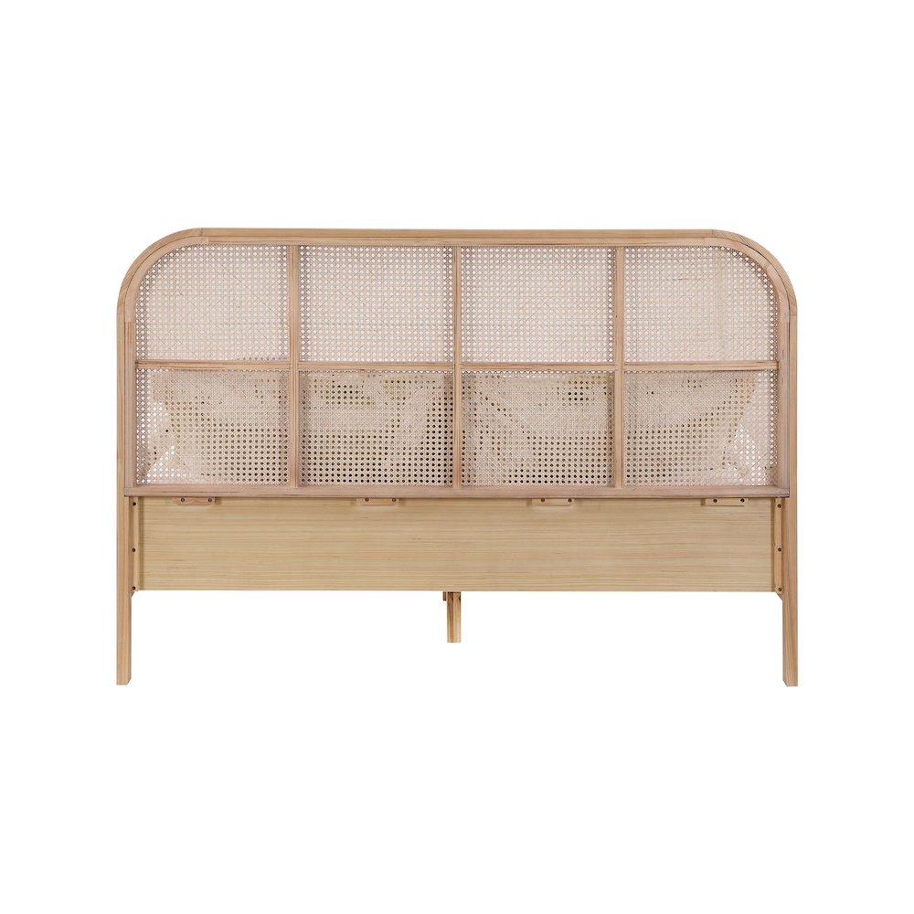 Siena Natural Ash Wood Queen Bed. Picture 4