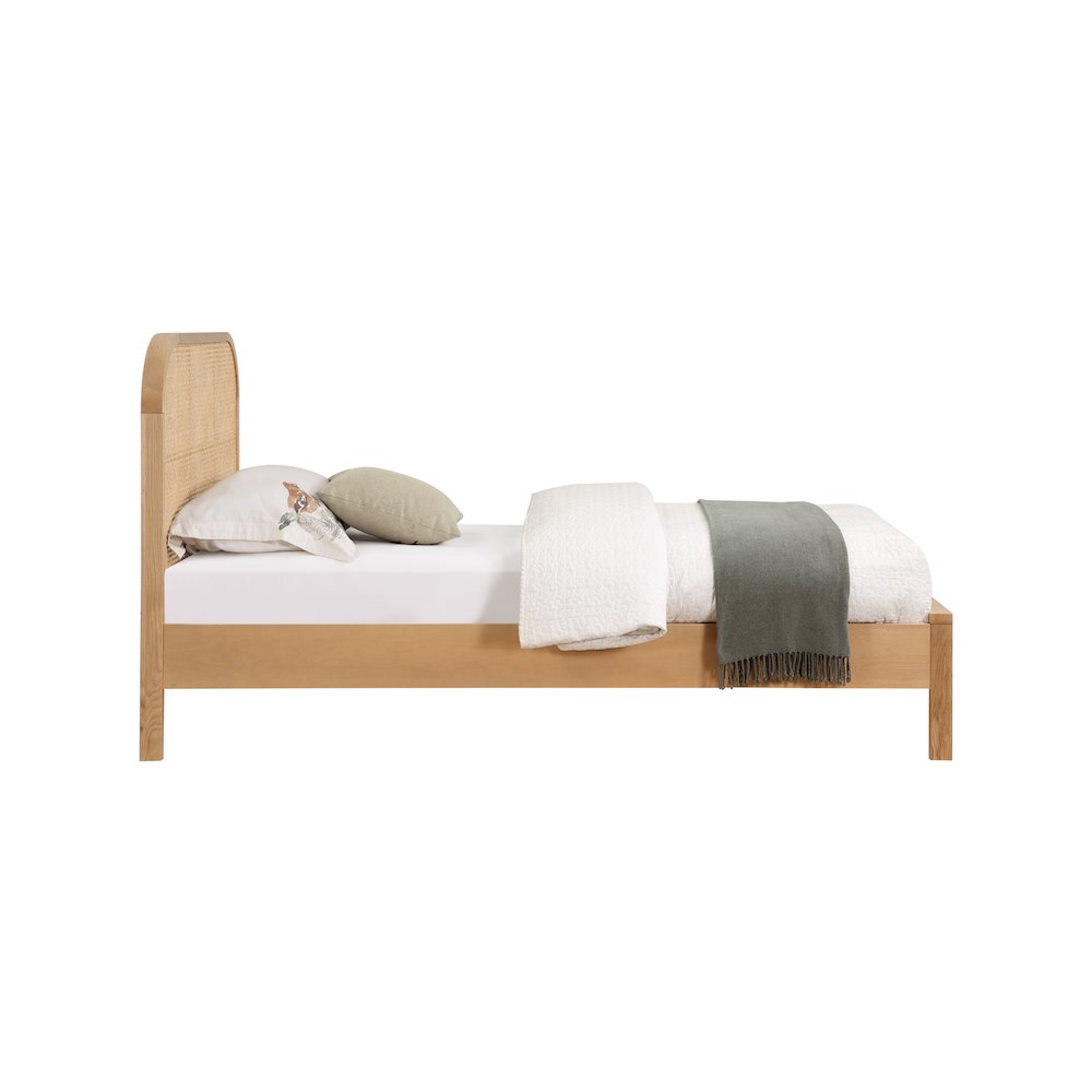 Siena Natural Ash Wood Twin Bed. Picture 3