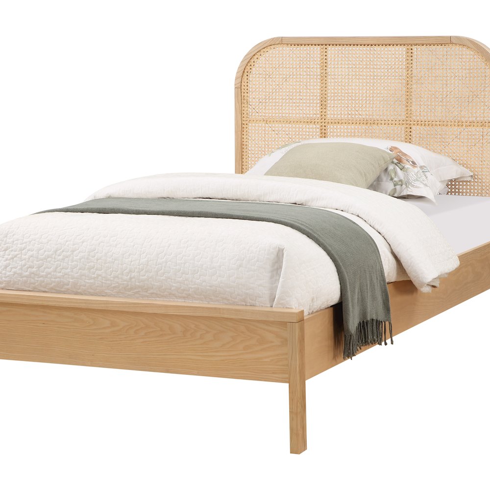 Siena Natural Ash Wood Twin Bed. Picture 5