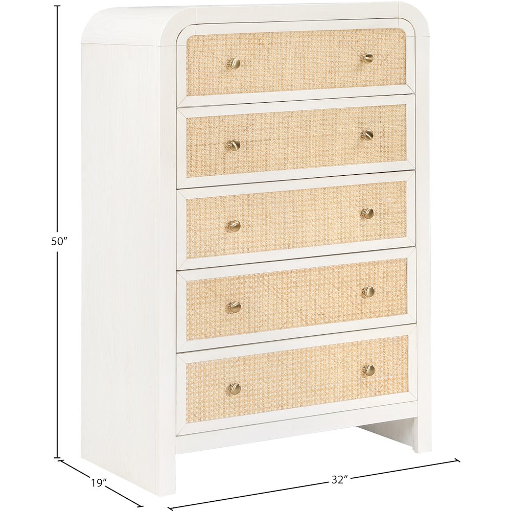Siena White Chest. Picture 8