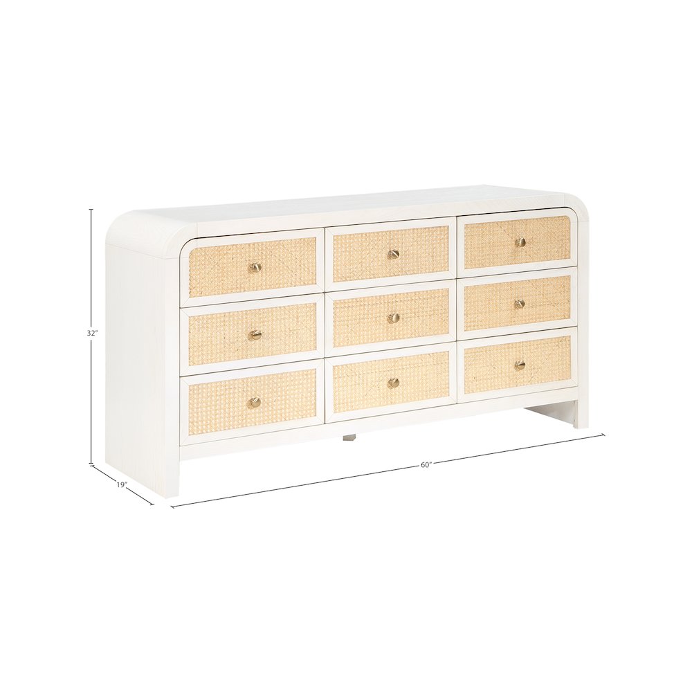 Siena White Dresser. Picture 10