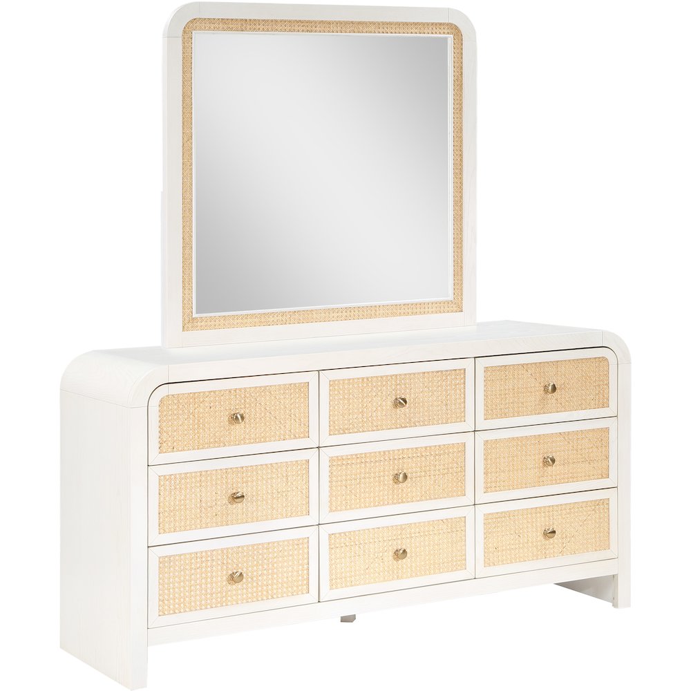Siena White Dresser. Picture 4
