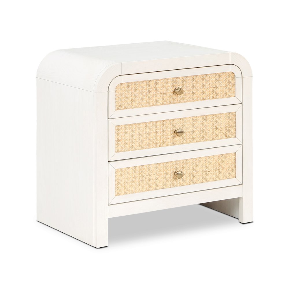 Siena White Night Stand. Picture 1