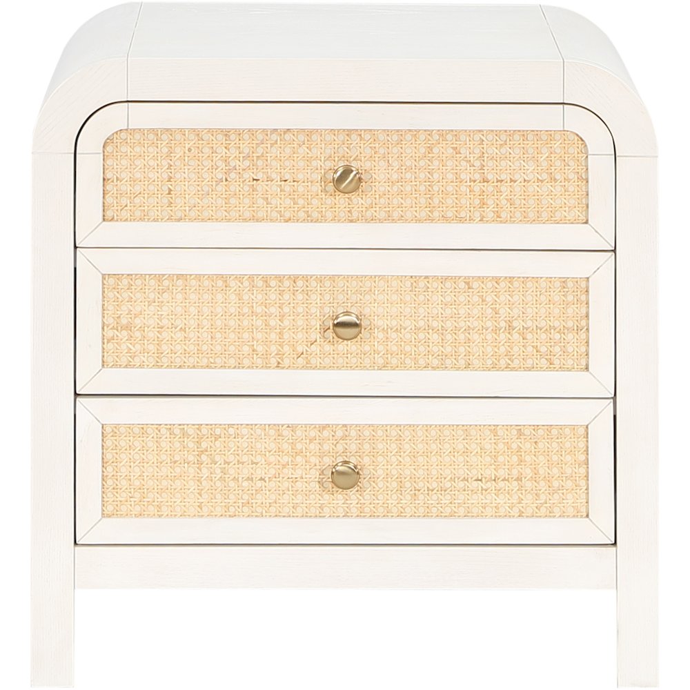 Siena White Night Stand. Picture 2