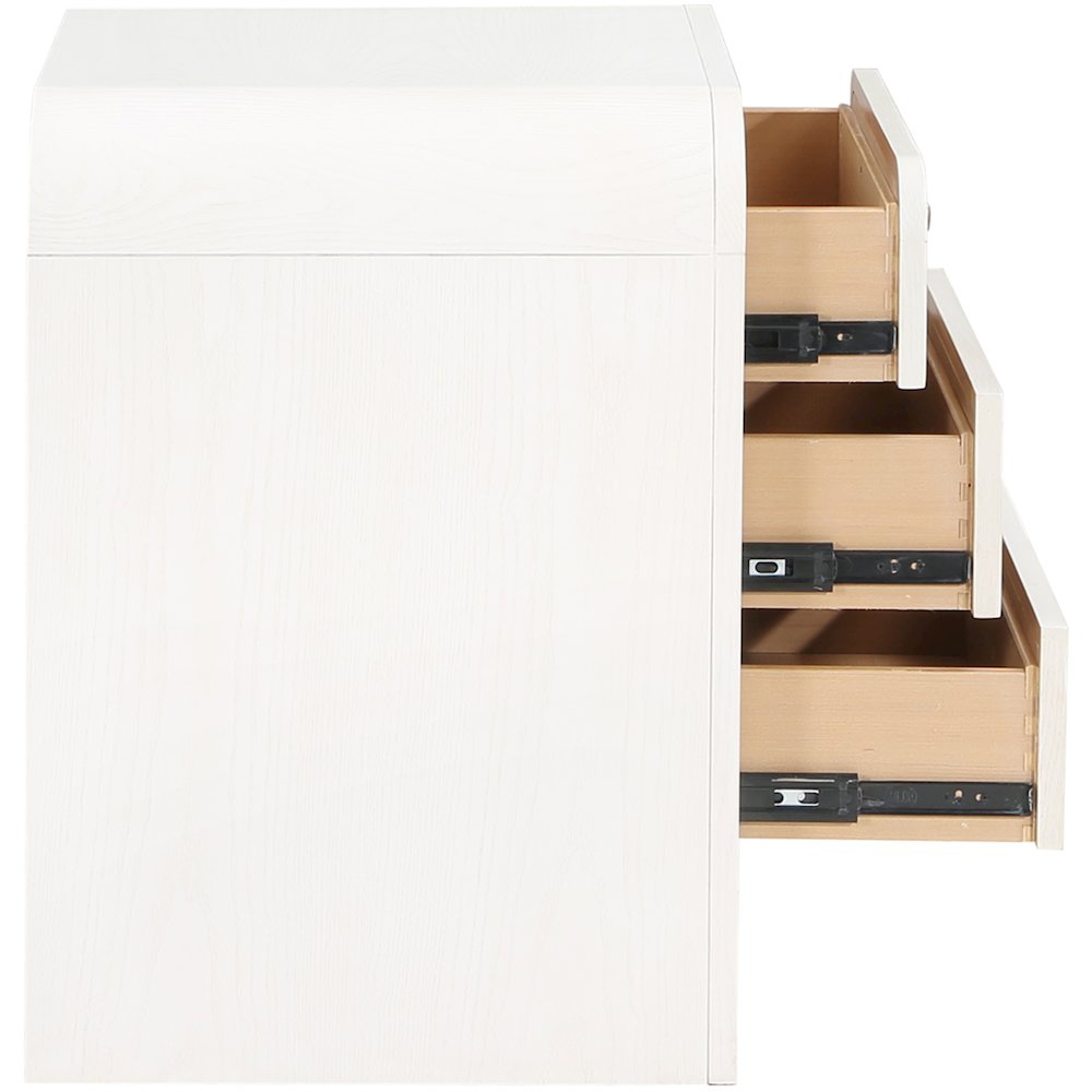 Siena White Night Stand. Picture 3