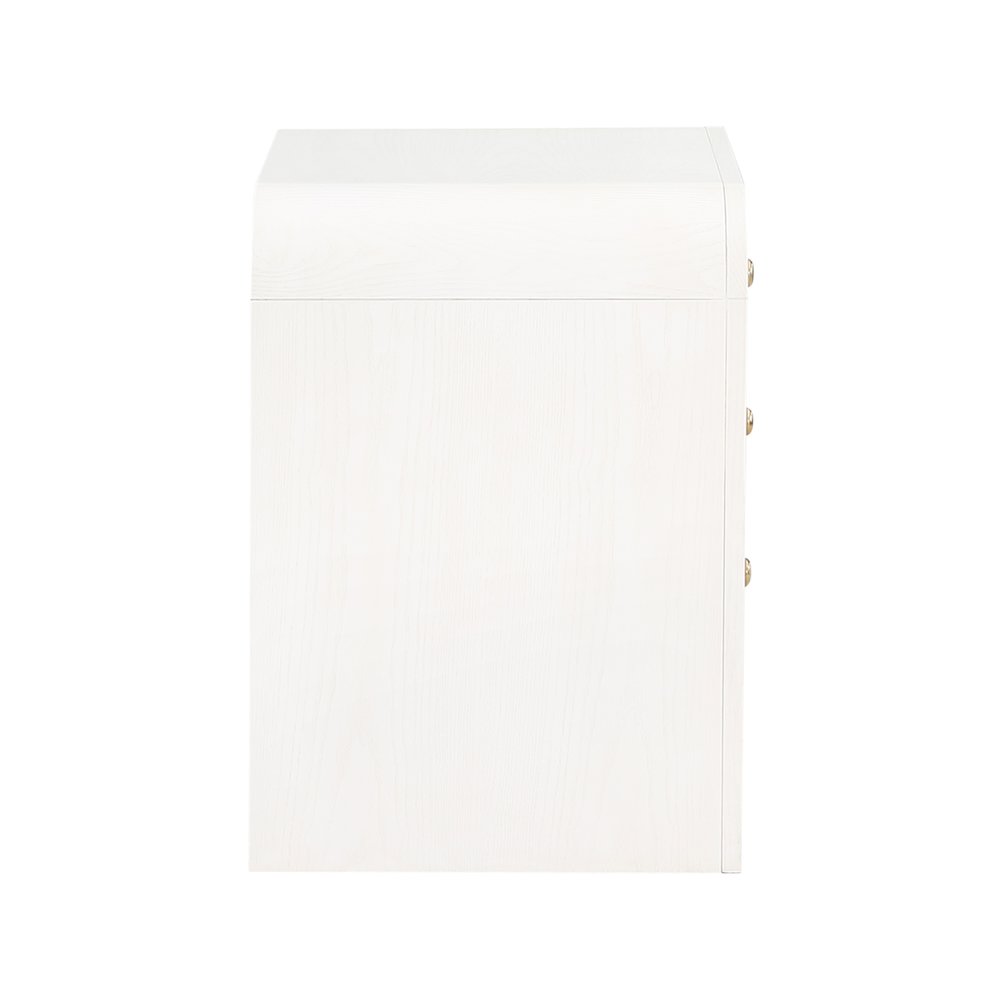 Siena White Night Stand. Picture 4