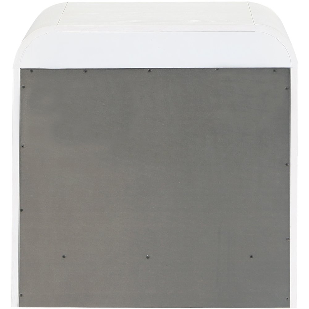 Siena White Night Stand. Picture 5