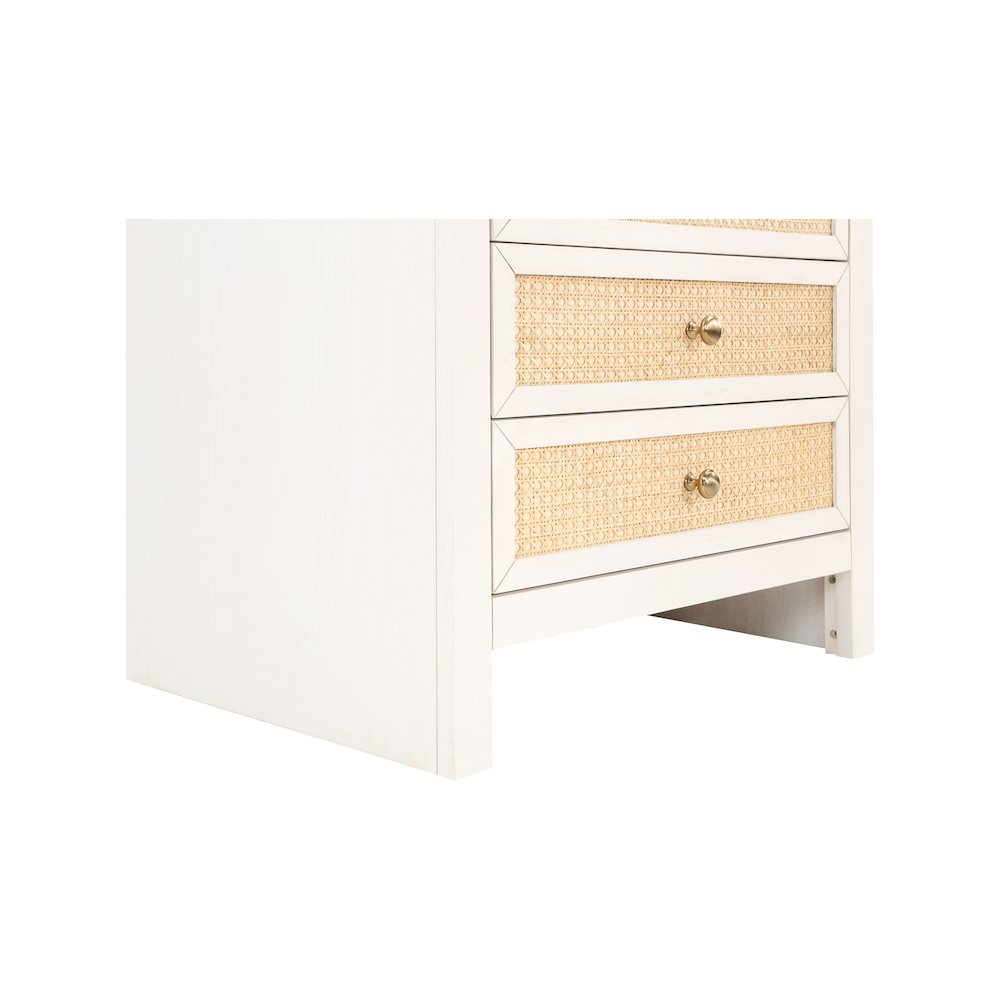Siena White Night Stand. Picture 7