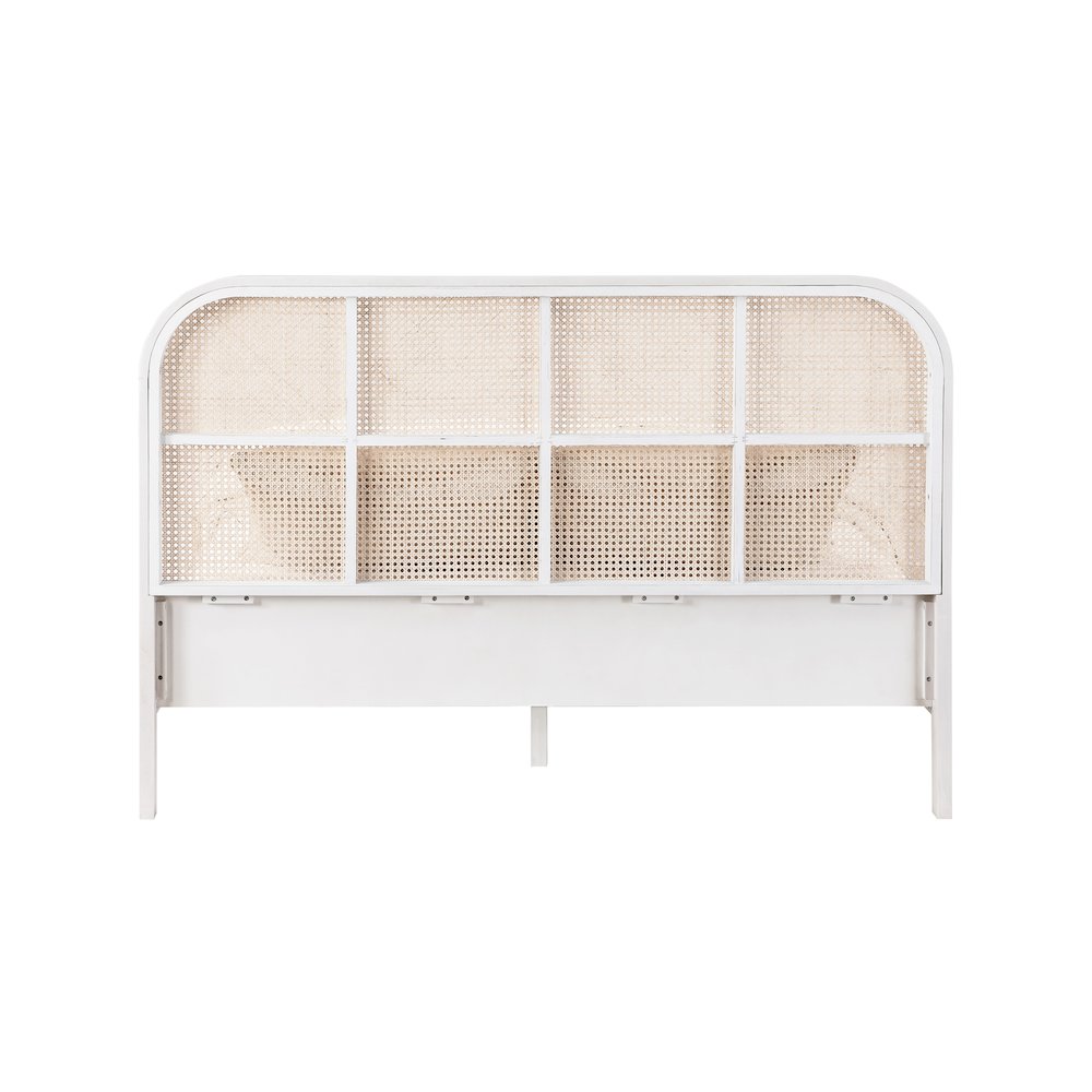 Siena White Ash Wood Queen Bed. Picture 4