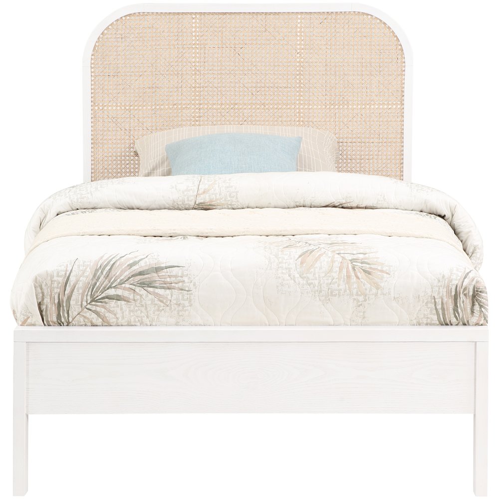 Siena White Ash Wood Twin Bed. Picture 2