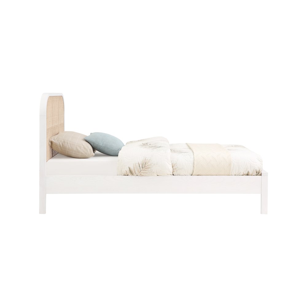 Siena White Ash Wood Twin Bed. Picture 3
