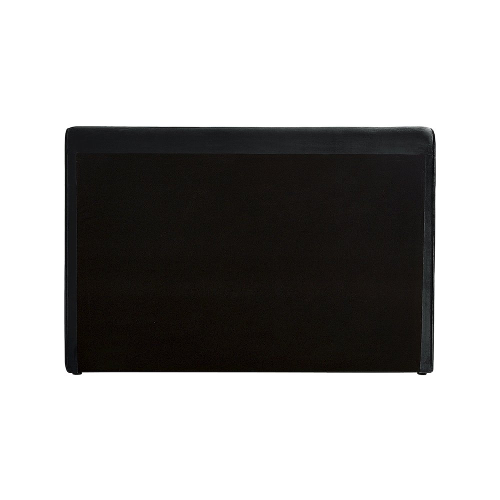 Sloan Black Velvet King Bed. Picture 5