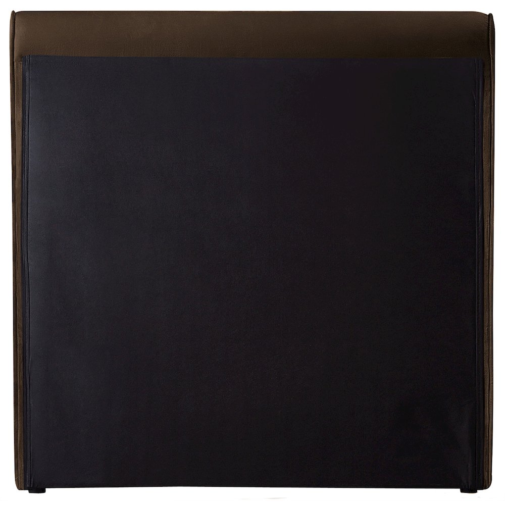 Sloan Brown Velvet Twin Bed. Picture 5